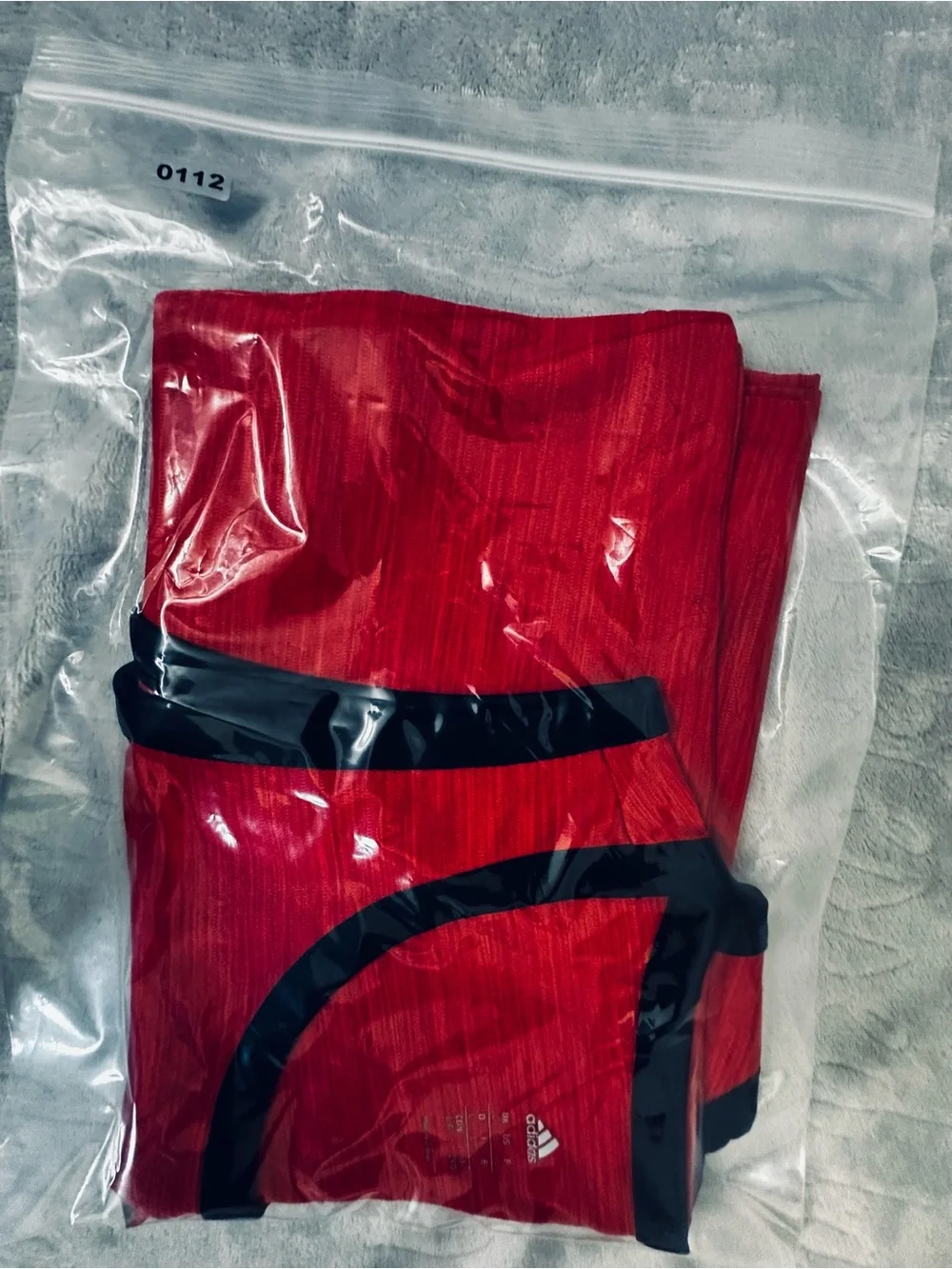 Adidas Heather Red Active Training Tank Top Men's Size Large Center Logo